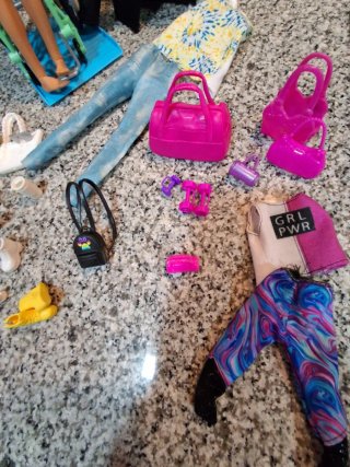 Accesorios para casa de muñecas Barbie y caballo