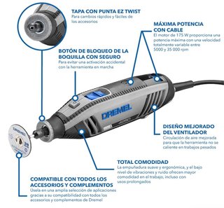 Multiherramienta Dremel 4250 175W + 45 accesorios