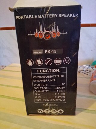 Altavoz Portátil Negro