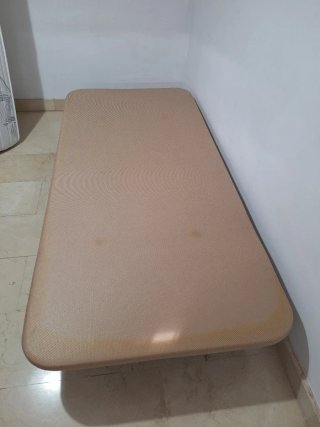 Colchón + base tapizada cama de 1'90 largo × 0'90