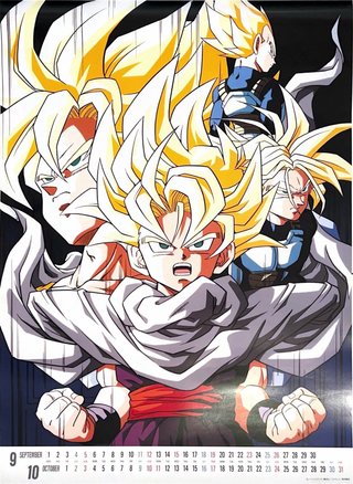 Calendario Dragon Ball Z 1993