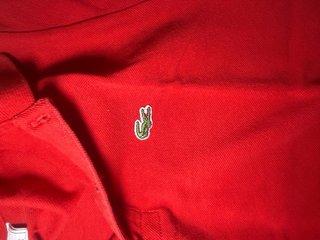 Polo Lacoste Rojo Talla 14