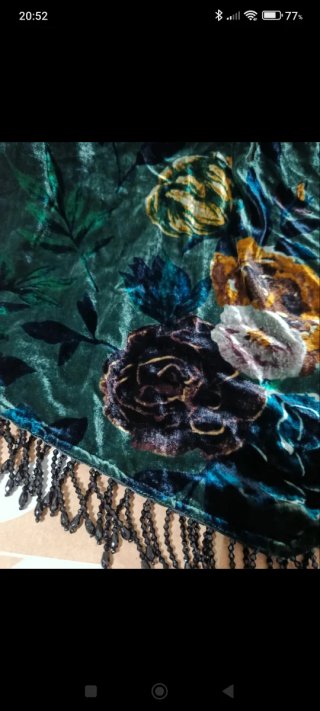 Vestido Terciopelo Zara Floral