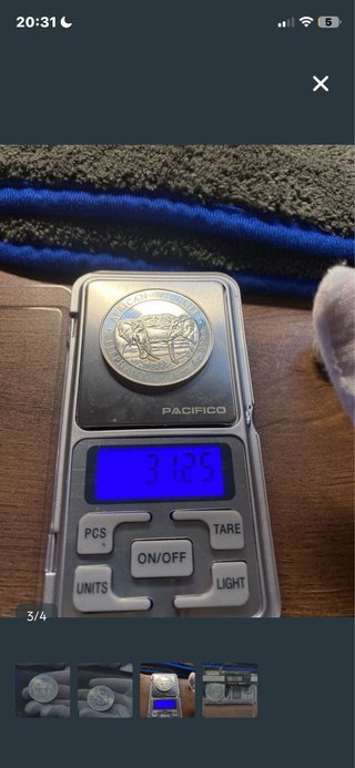 1 oz Plata Pura Elefante Somalia .9999