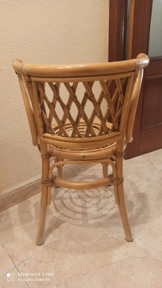Sillas vintage ratán (2 unidades)