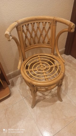 Sillas vintage ratán (2 unidades)
