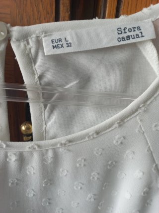 Blusa Blanca de Sfera Talla L