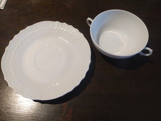Tazza consommé Richard Ginori con piattino