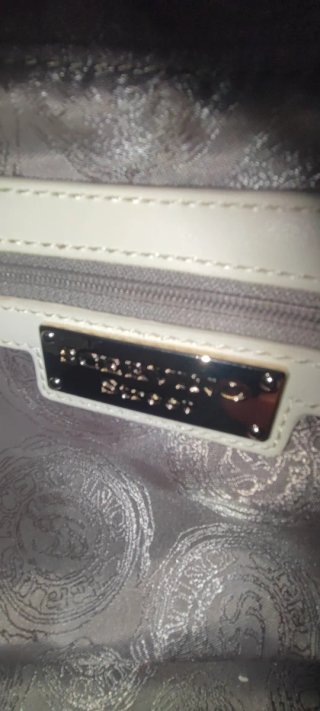 Borsa Scervino Street bianca con borchie
