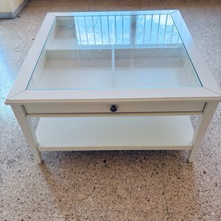 Mesa de centro IKEA Liatorp blanca 93x93