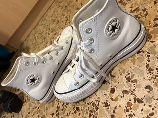 Converse Blancas Plataforma Talla 36