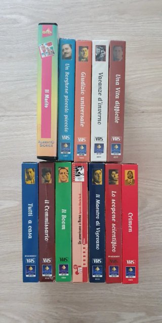 Lotto 12 VHS Alberto Sordi Commedie Italiane