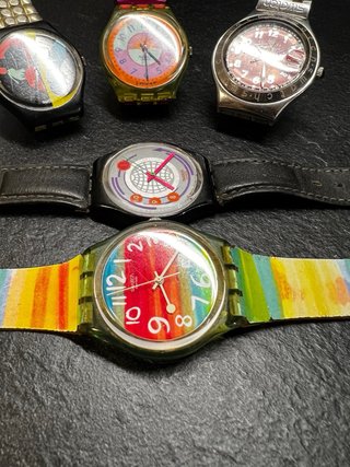 Lotto 5 Orologi Swatch Anni '80/'00 funzionano