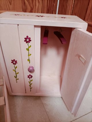 Dormitorio Muñecas Artesanal Flores