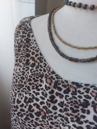Vestido sin mangas Animal Print