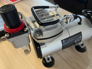 Compresor y aerógrafo Timbertech