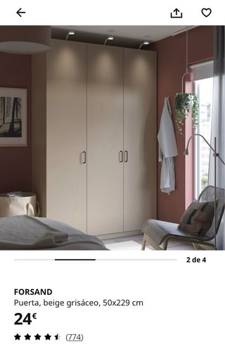 Puerta armario Pax Ikea forsand