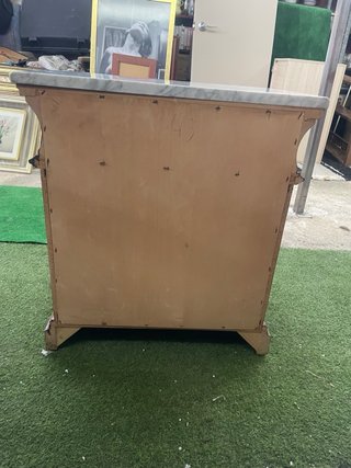 Coppia di Comodini in Marmo e Legno