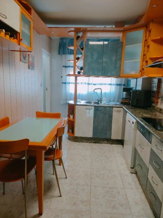 Cocina con fregadero y campana