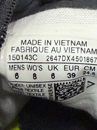Converse All Star Nere Tg 39