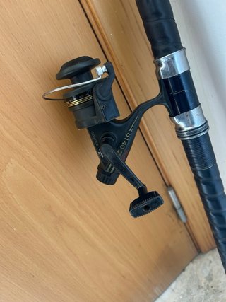 Caña de pescar carpfishing con carrete