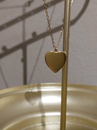 Collar Mira Mira acero inoxidable corazón