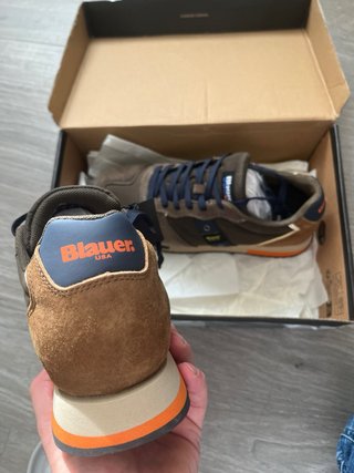 Zapatillas Blauer Talla 43 Marrón y Azul