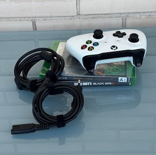 Consola Xbox One S Blanca + Mando + 2 Juegos