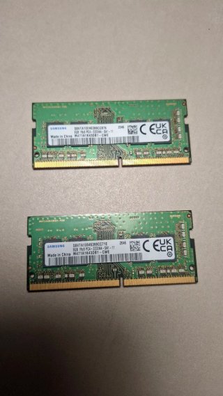 Laptop 16GB (2x8GB) Samsung DDR4 RAM 3200MHz