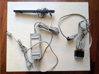 Nintendo Wii console with games