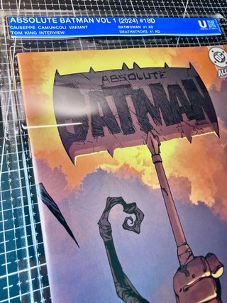 Comic USA Absolute Batman #18 Camuncoli Soft Slab