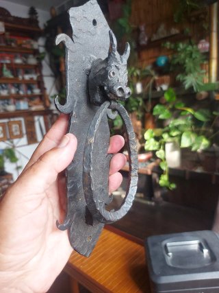 Aldaba medieval saca punta caja fuerte futbolín