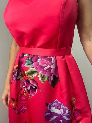 Vestido largo estampado floral talla 44