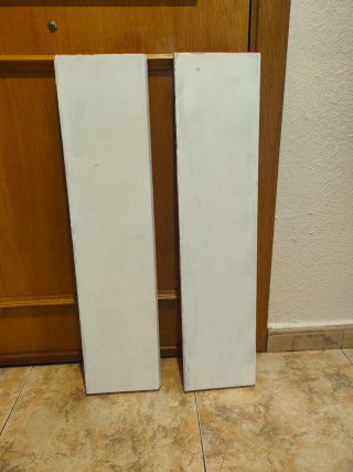 Estanterías de pared madera blancas