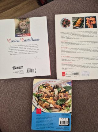 3x libros de cocina