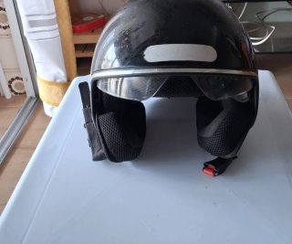 Casco Moto Scooter Negro