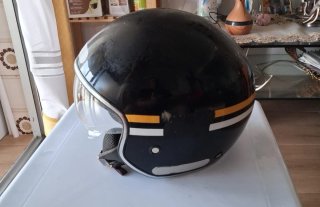 Casco Moto Scooter Negro