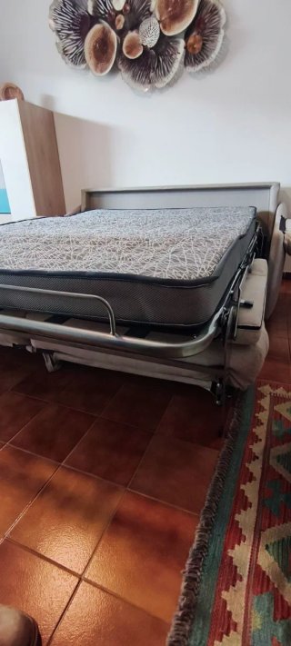 Sofá Cama Apertura Italiana Beige/Gris