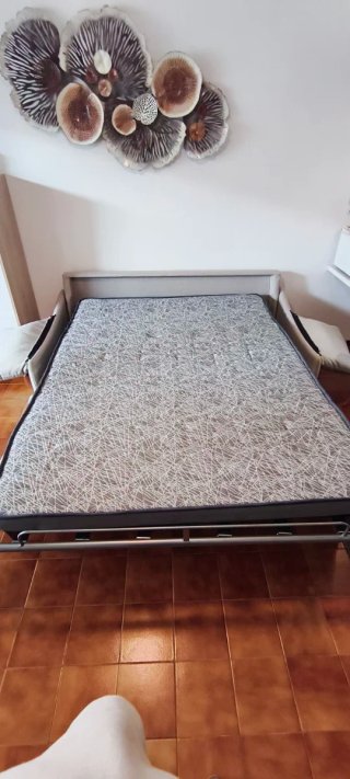 Sofá Cama Apertura Italiana Beige/Gris