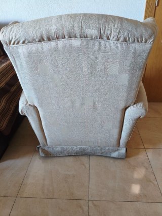 Sillón orejero tela estampado