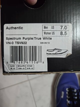 Zapatillas Vans Moradas Talla 39