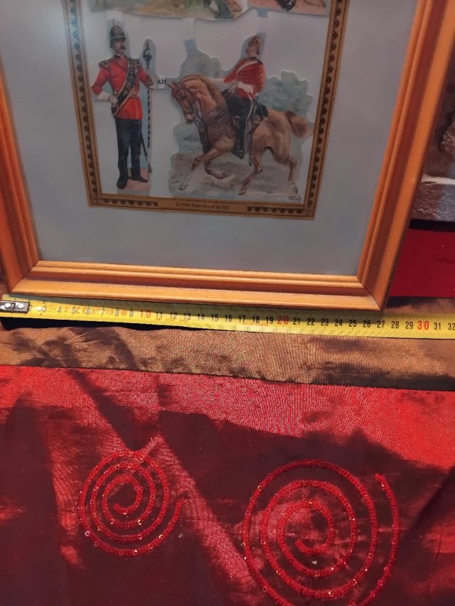 Cuadro militar con figuras a caballo