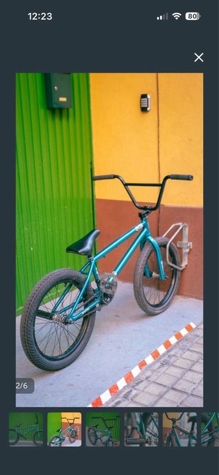 Bicicleta BMX azul