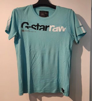 Camiseta G-Star Azul Manga Corta