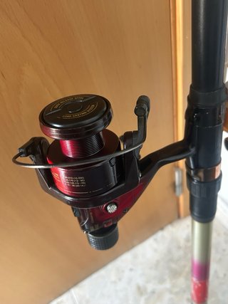 2 Cañas de pescar con carrete