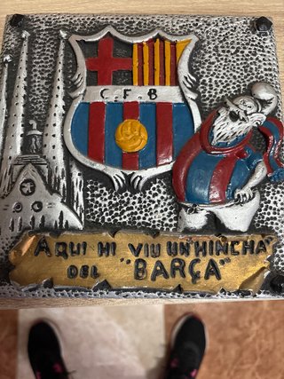 Placa Decorativa Hincha Barça