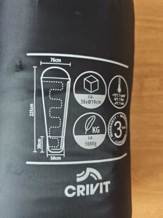 Saco de dormir CRIVIT 3 estaciones