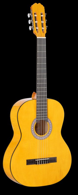 Guitarra Rocío 3/4 AMARILLA con Funda. ¡NUEVA!