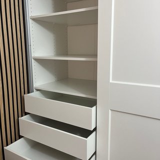 Armario ropero blanco madera