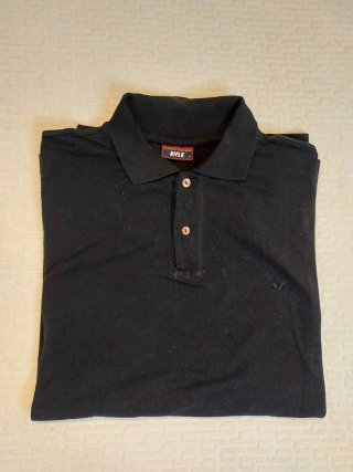 Polo Rifle Heritage cotone nero XL